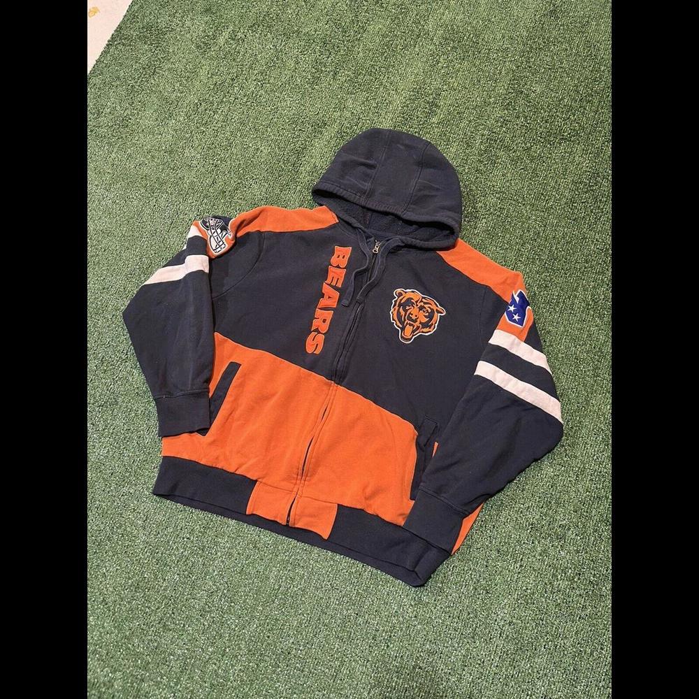 VTG 90s Starter Chicago Bears Embroidered Zip-Up Sweatshirt XL Pro Line NFL